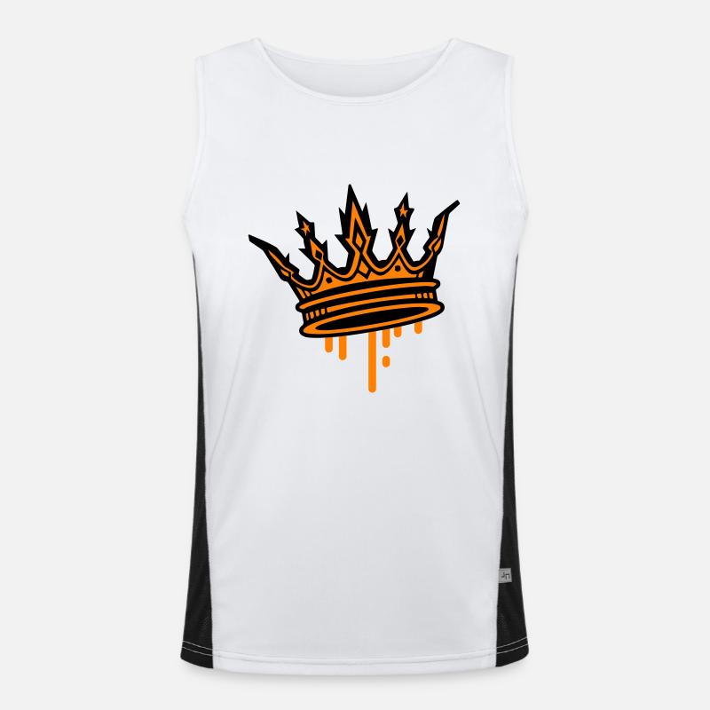 Symbole de la couronne royale Débardeur respirant contrasté Homme 