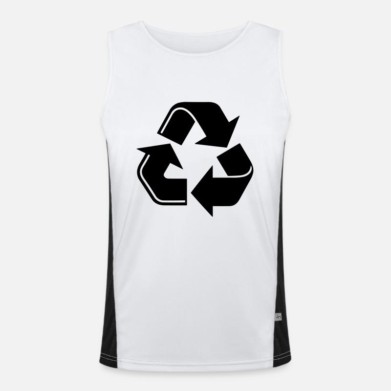 recycling Men's Functional Contrast Tank Top 