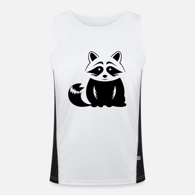 Waschbär Funktionelles Kontrast-Tank Top für Männer 
