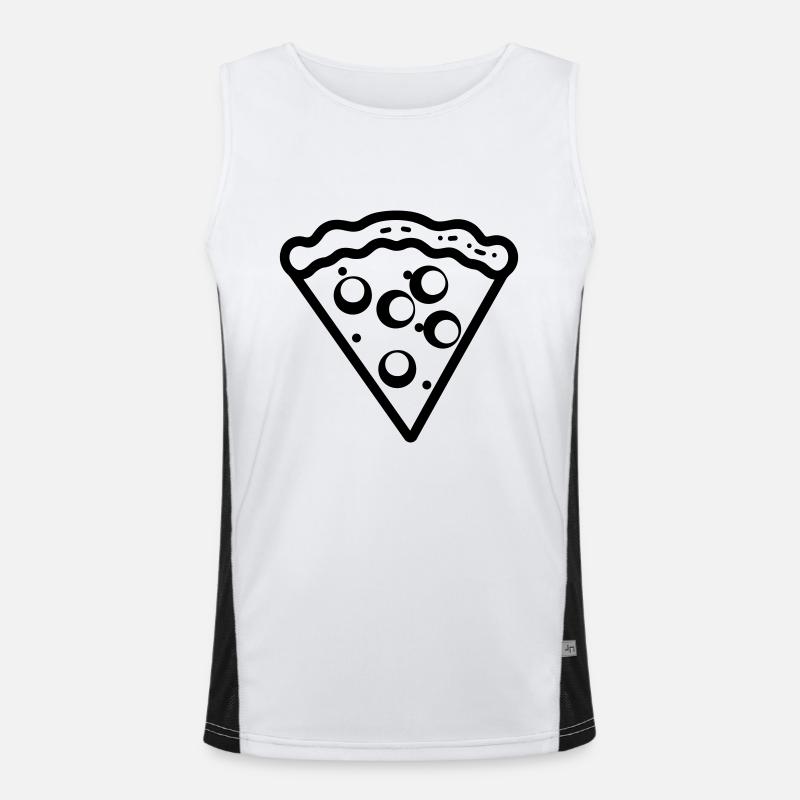 part de pizza Débardeur respirant contrasté Homme 