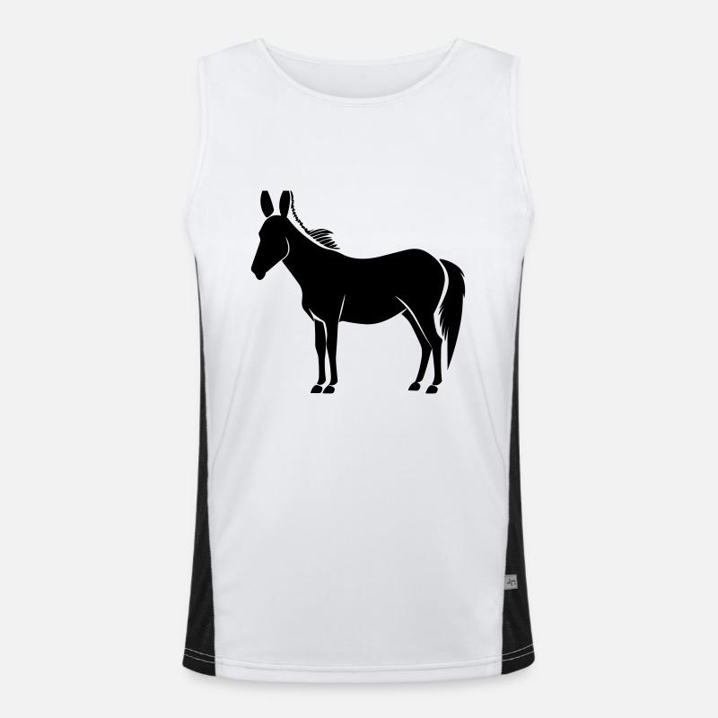 Esel Funktionelles Kontrast-Tank Top für Männer 