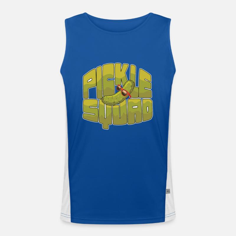 Emotional Support Pickle Supportive Friend Funktionelles Kontrast-Tank Top für Männer 