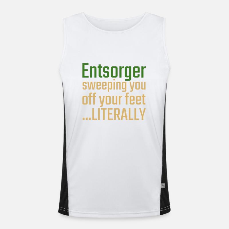 Entsorger Valentinstag Sweeping you Funktionelles Kontrast-Tank Top für Männer 