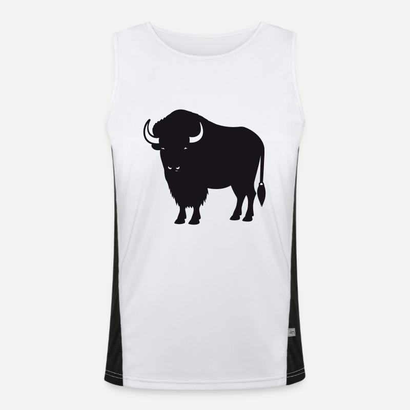Büffel Funktionelles Kontrast-Tank Top für Männer 