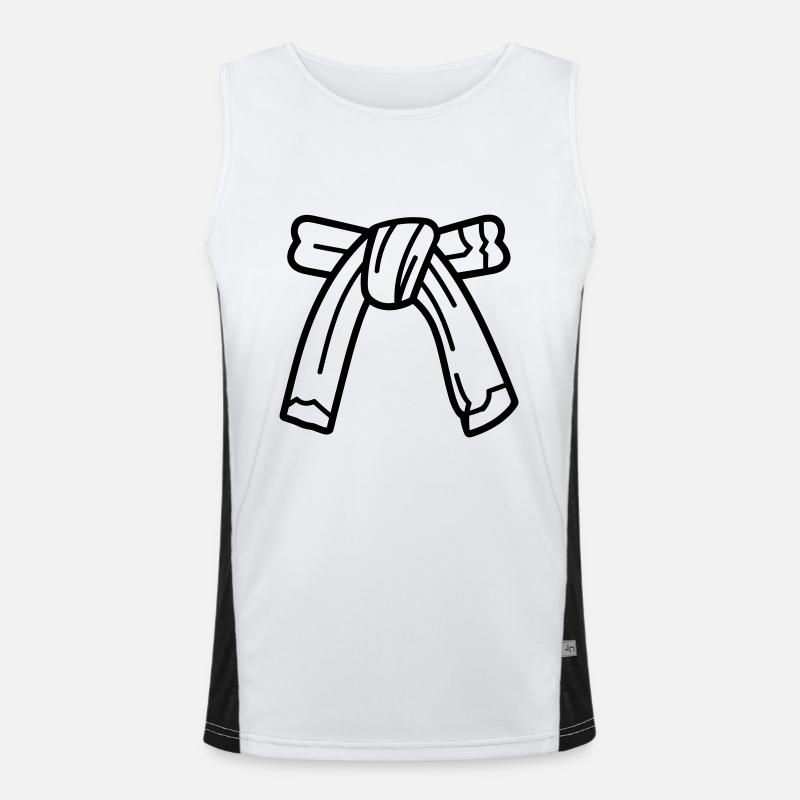 Gürtel Funktionelles Kontrast-Tank Top für Männer 