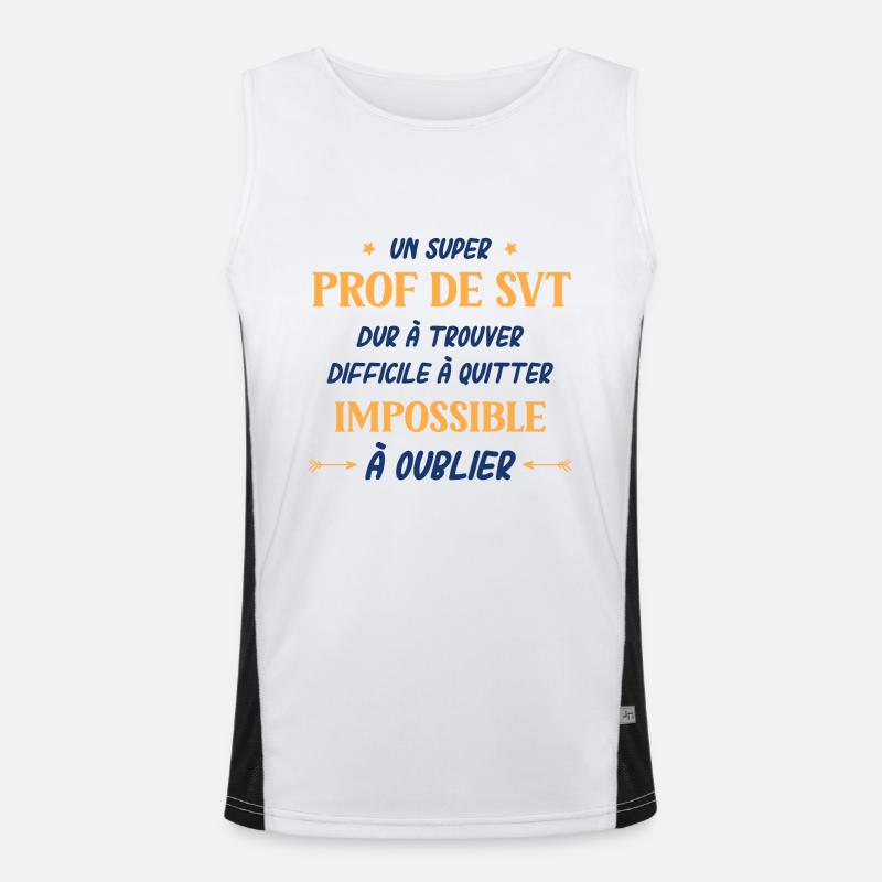 prof de svt Débardeur respirant contrasté Homme 