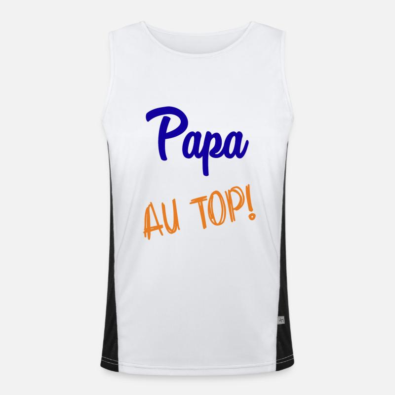 PAPA Funktionelles Kontrast-Tank Top für Männer 