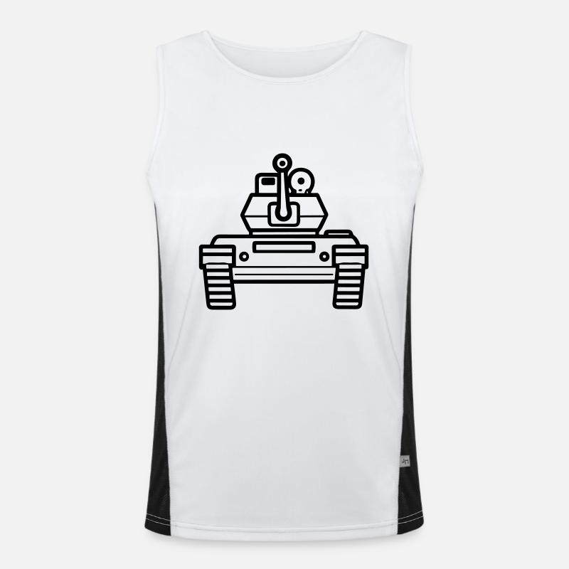 Panzer Funktionelles Kontrast-Tank Top für Männer 