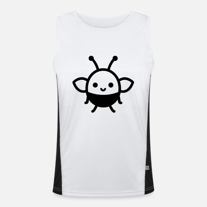 Biene Funktionelles Kontrast-Tank Top für Männer 