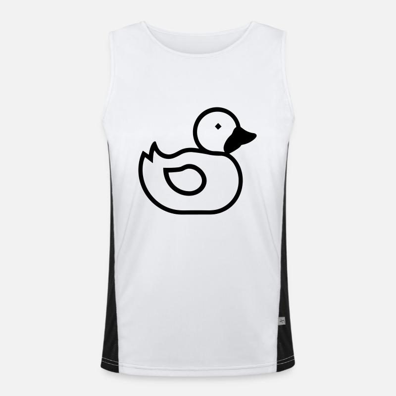 Ente Funktionelles Kontrast-Tank Top für Männer 
