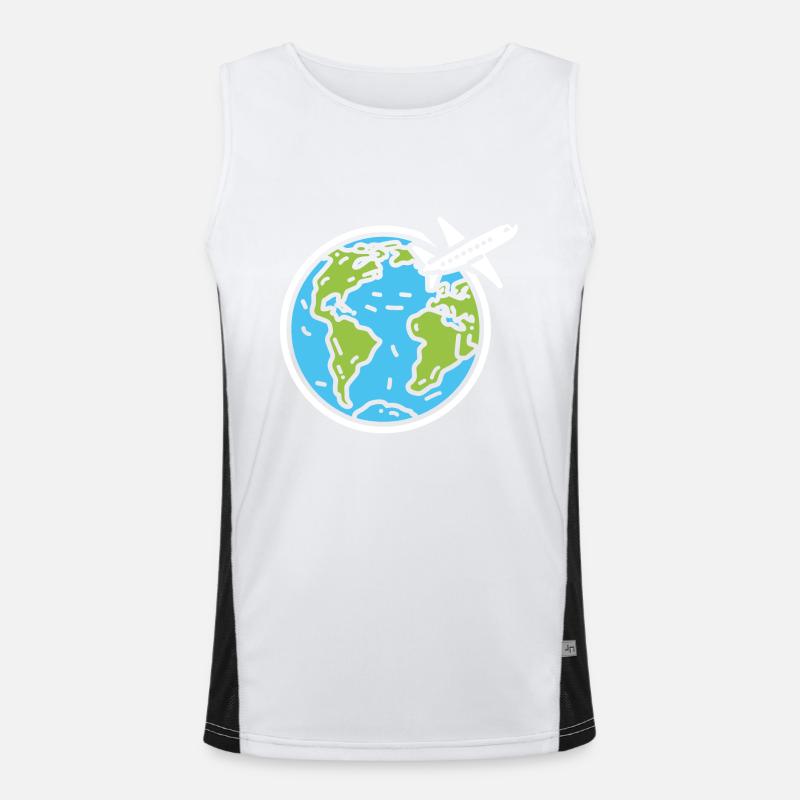 Reise Humor Urlaub Funktionelles Kontrast-Tank Top für Männer 