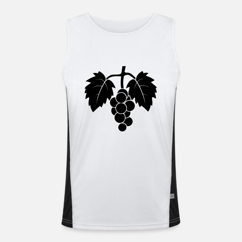 Weintraube Funktionelles Kontrast-Tank Top für Männer 