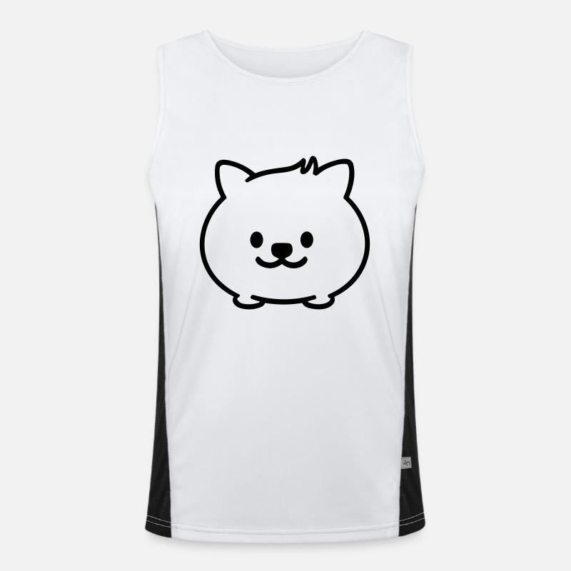 Hund Funktionelles Kontrast-Tank Top für Männer 