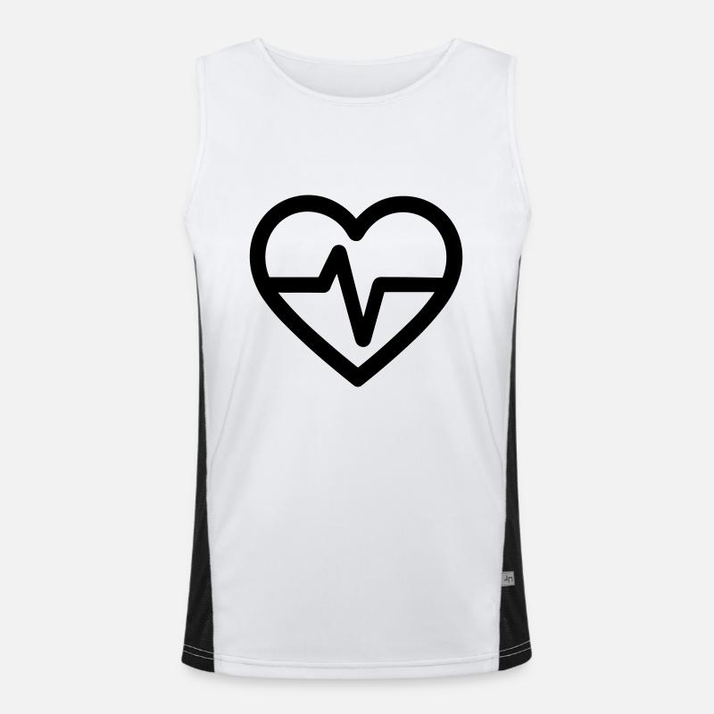 heartbeat Men's Functional Contrast Tank Top 