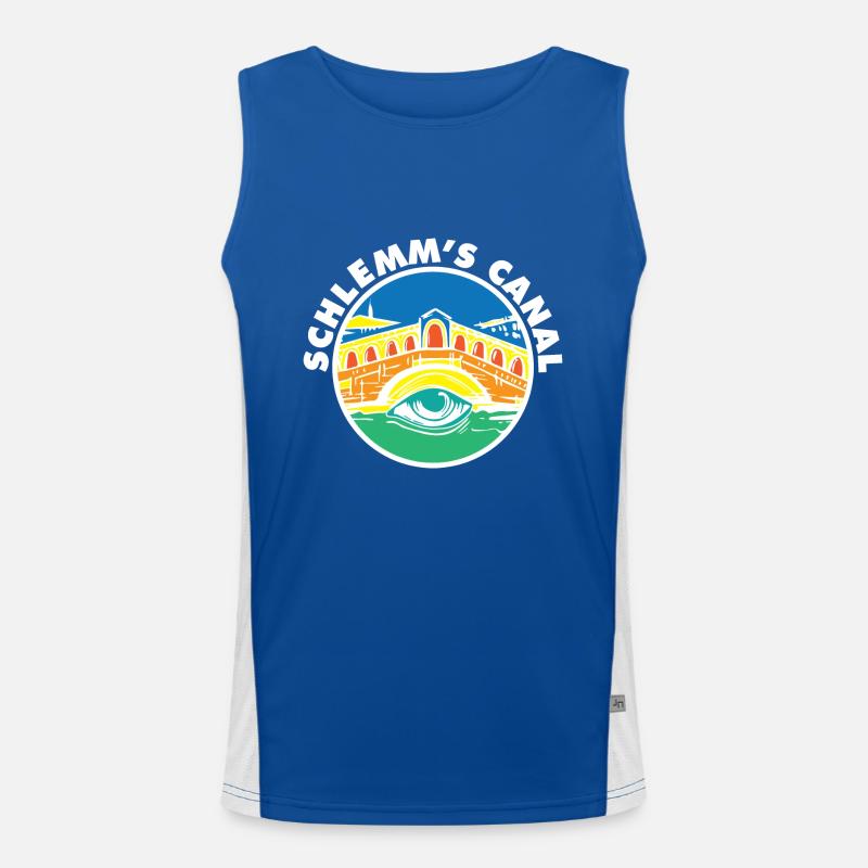 Schlemm’s Canal Glaucoma Citation drôle d’optométriste Débardeur respirant contrasté Homme 