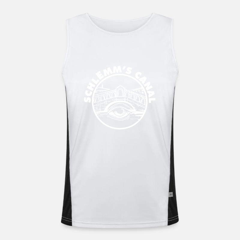 Funny Eyeball Pun Optometrist Quote Schlemm's Funktionelles Kontrast-Tank Top für Männer 