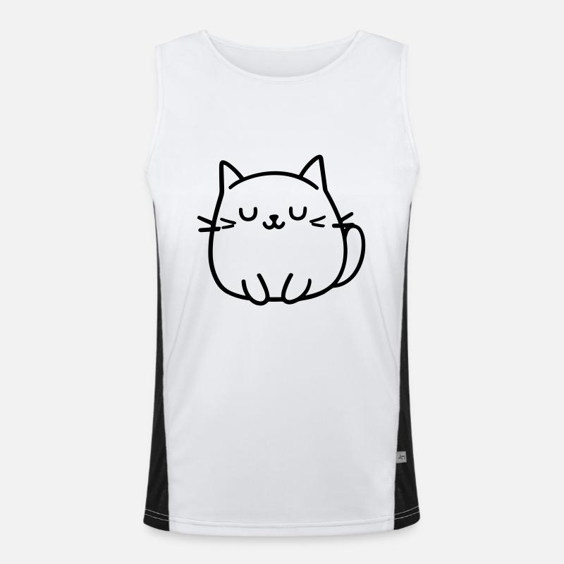 chat Débardeur respirant contrasté Homme 