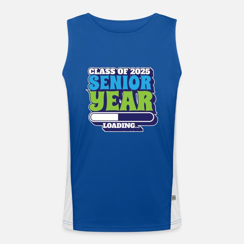 Class Of 2025 Senior Year Loading Future High Funktionelles Kontrast-Tank Top für Männer 