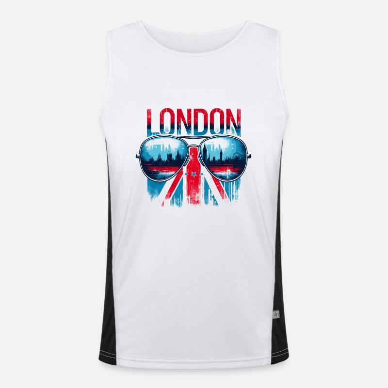 Conception de lunettes de soleil London Débardeur respirant contrasté Homme 