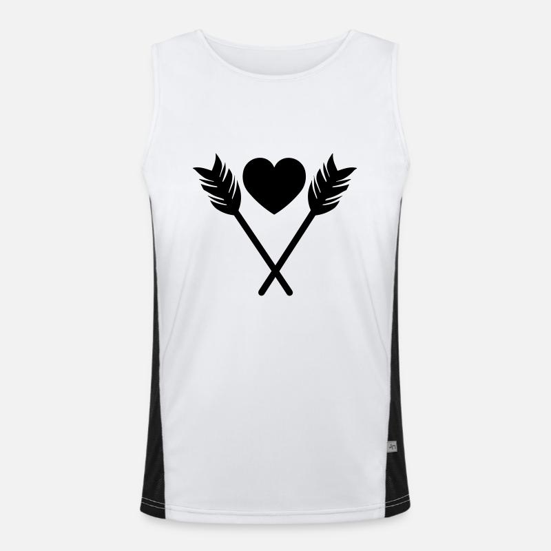 Heart Arrow Men's Functional Contrast Tank Top 