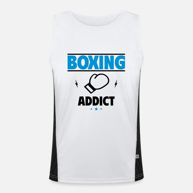 Boxing Addict – For All the Ring Enthusiasts! Men's Functional Contrast Tank Top 