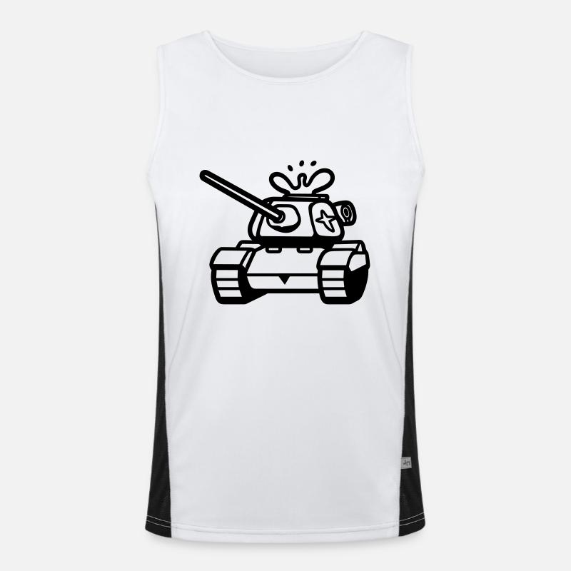 Panzer Funktionelles Kontrast-Tank Top für Männer 