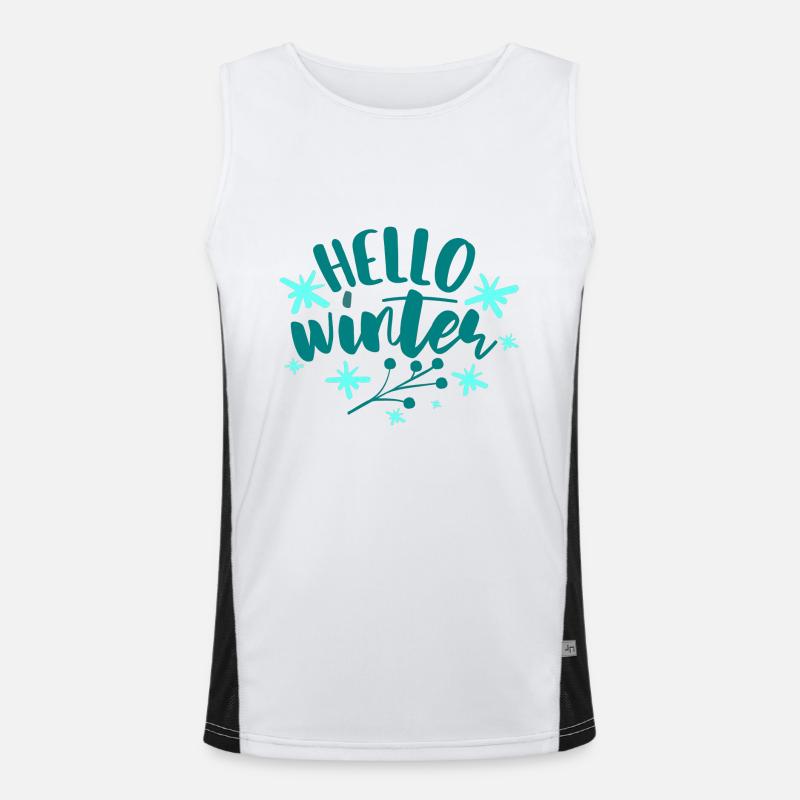 Hello Winter Men's Functional Contrast Tank Top 