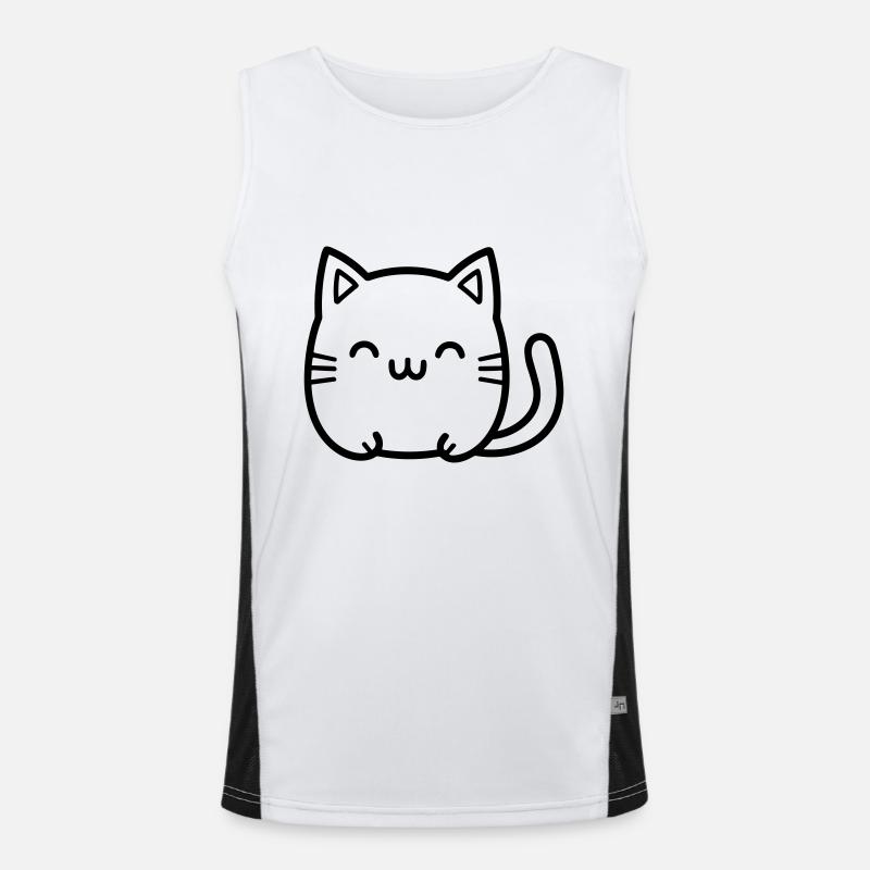 chat Débardeur respirant contrasté Homme 