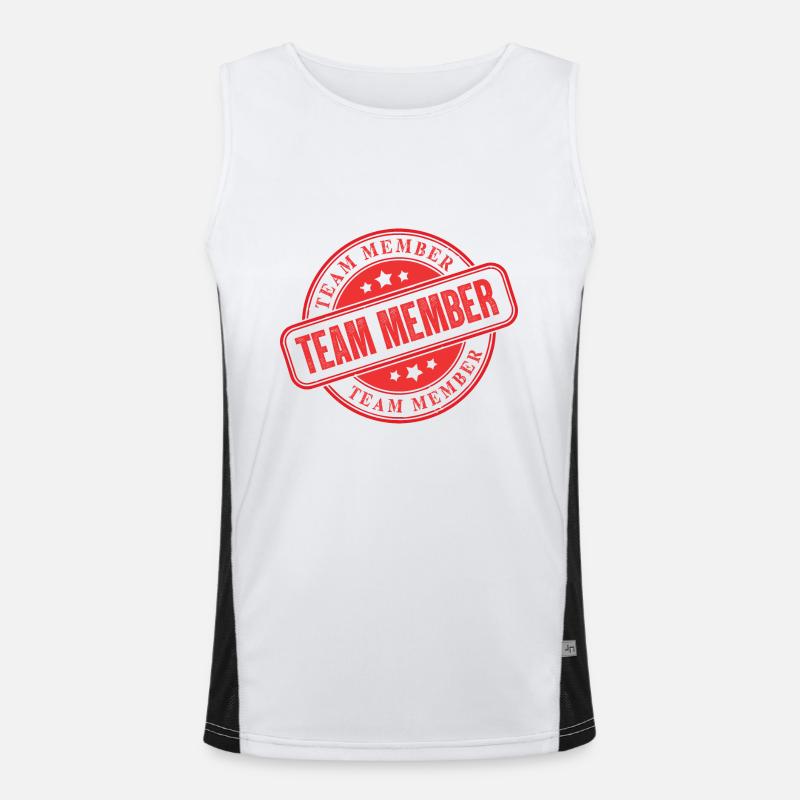 Team Stamp Men's Functional Contrast Tank Top 