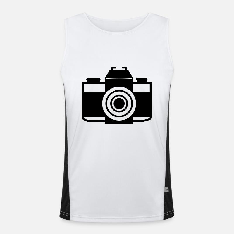 Kamera Funktionelles Kontrast-Tank Top für Männer 