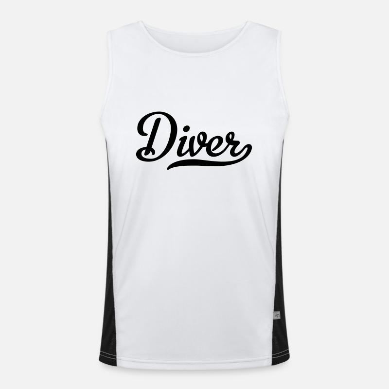tauchen Funktionelles Kontrast-Tank Top für Männer 