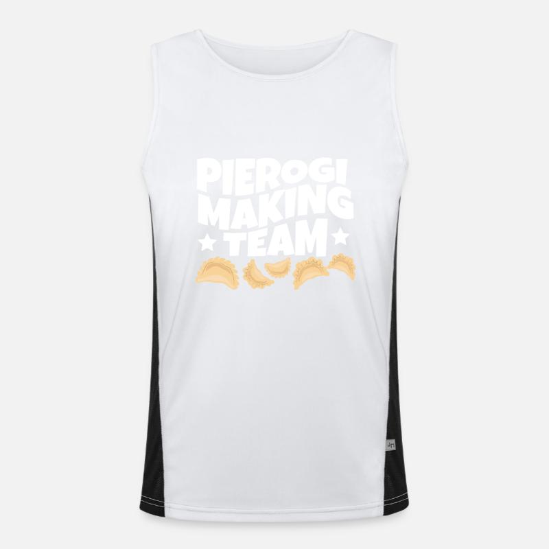 Pierogi Making Team Polish Pride Food Maker Funktionelles Kontrast-Tank Top für Männer 
