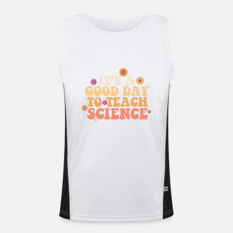 It's A Good Day Teach Science Teacher Science Funktionelles Kontrast-Tank Top für Männer 