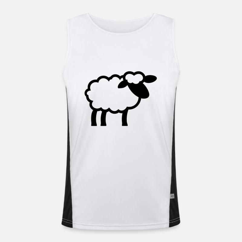 sheep Men's Functional Contrast Tank Top 