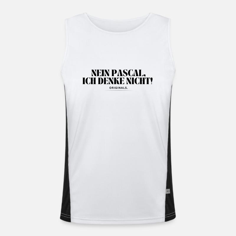 Nein Pascal, ich denke nicht! Funktionelles Kontrast-Tank Top für Männer 