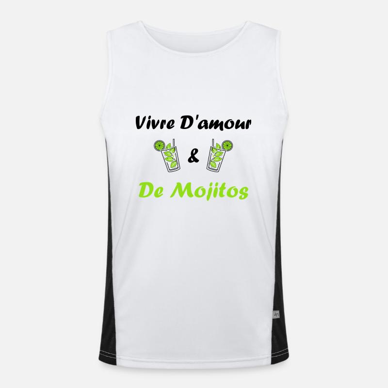 Mojito Débardeur respirant contrasté Homme 