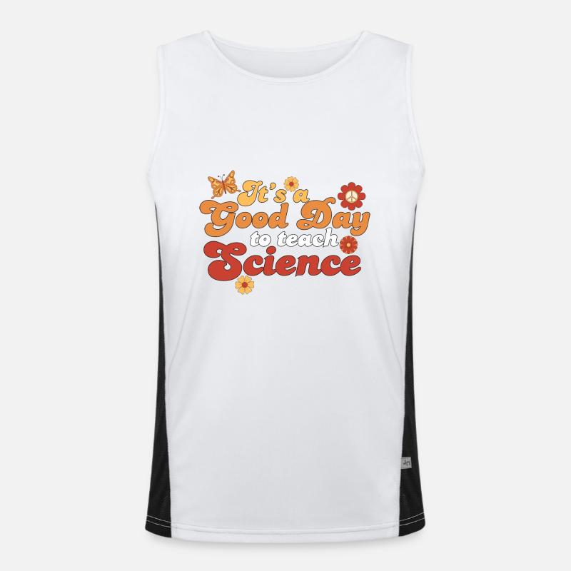 C’est une bonne journée Enseigner les sciences Professeur de sciences Débardeur respirant contrasté Homme 