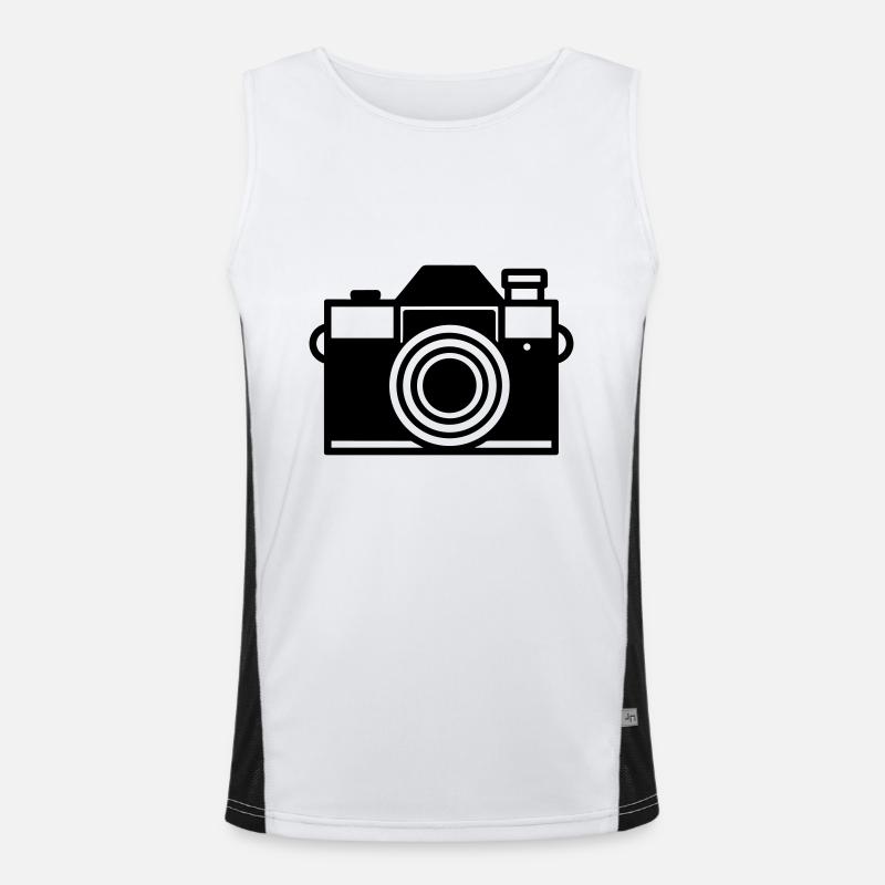 Kamera Funktionelles Kontrast-Tank Top für Männer 