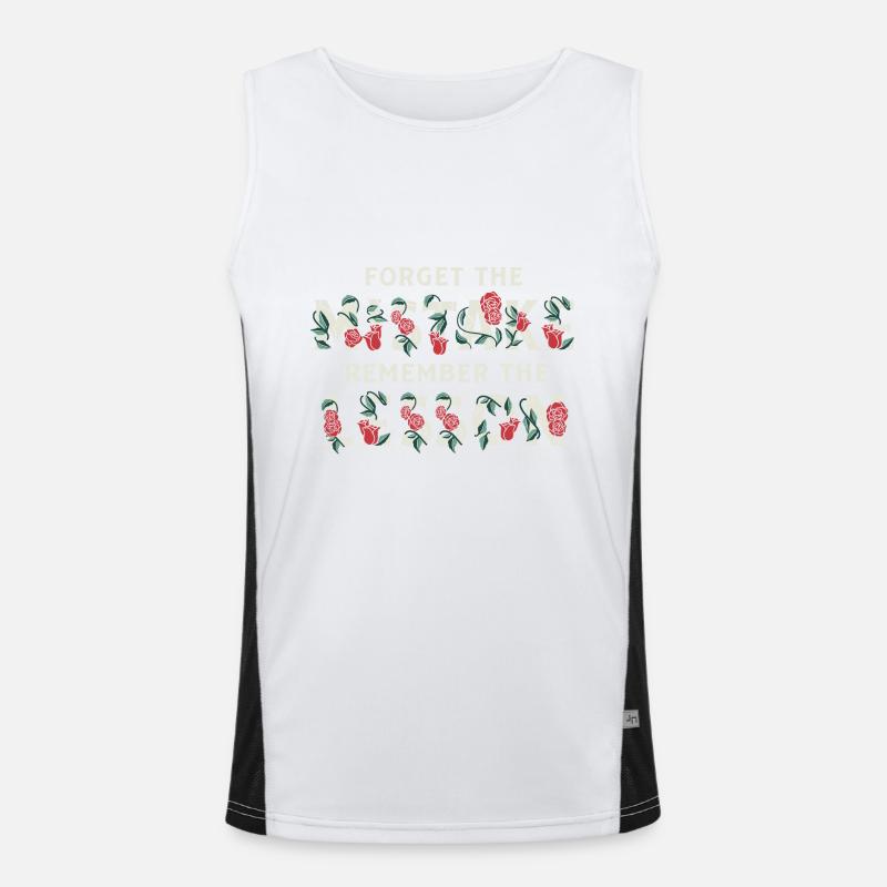 Teacher Quote Forget the Mistake Remember The Funktionelles Kontrast-Tank Top für Männer 
