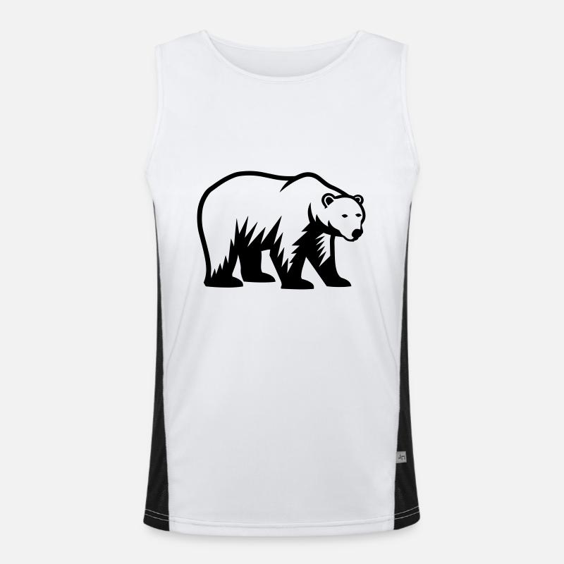 Eisbär Funktionelles Kontrast-Tank Top für Männer 