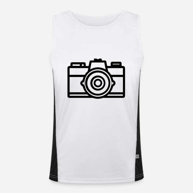 Kamera Funktionelles Kontrast-Tank Top für Männer 
