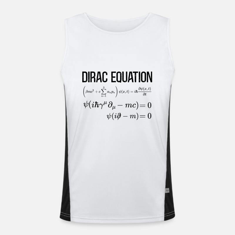 Équation de Dirac Mathématico-relativiste Débardeur respirant contrasté Homme 
