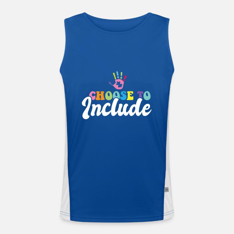 Special Education Teacher Choose to Include SPED Funktionelles Kontrast-Tank Top für Männer 