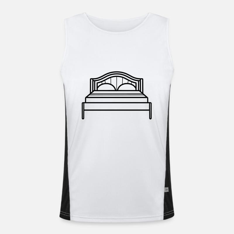 Bett Funktionelles Kontrast-Tank Top für Männer 