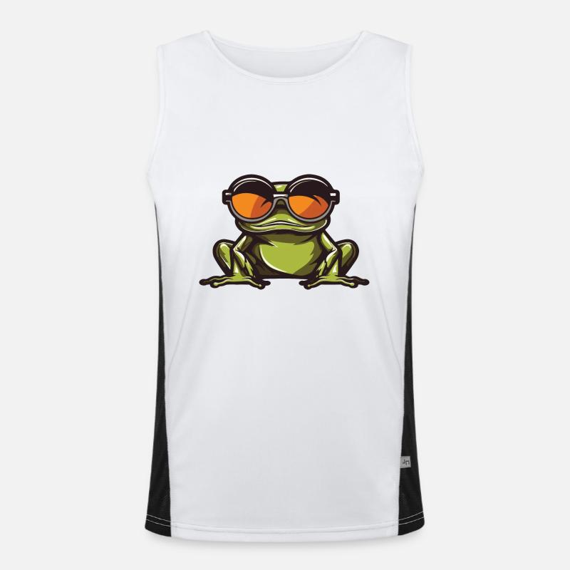 Grenouille Drôle Cool Débardeur respirant contrasté Homme 
