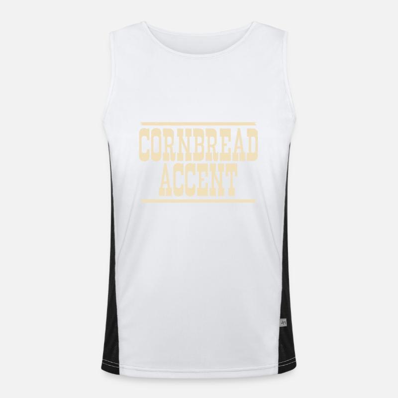 Cornbread Accent Funny Southern Girls Cowboy Funktionelles Kontrast-Tank Top für Männer 
