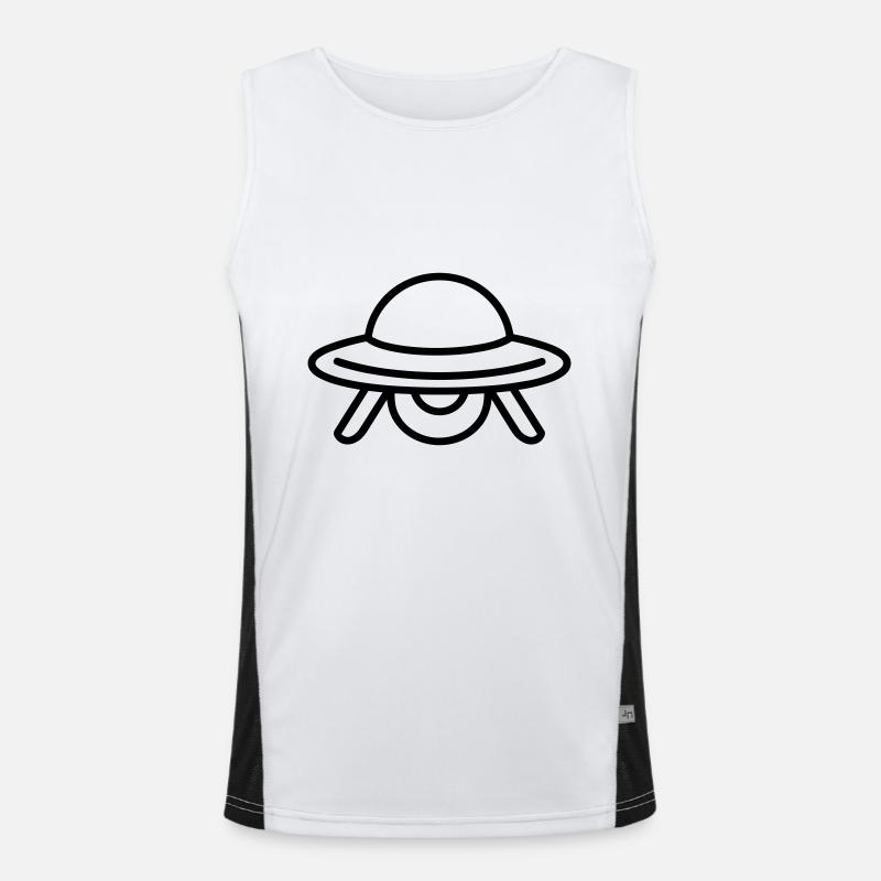 flying saucer Men's Functional Contrast Tank Top 