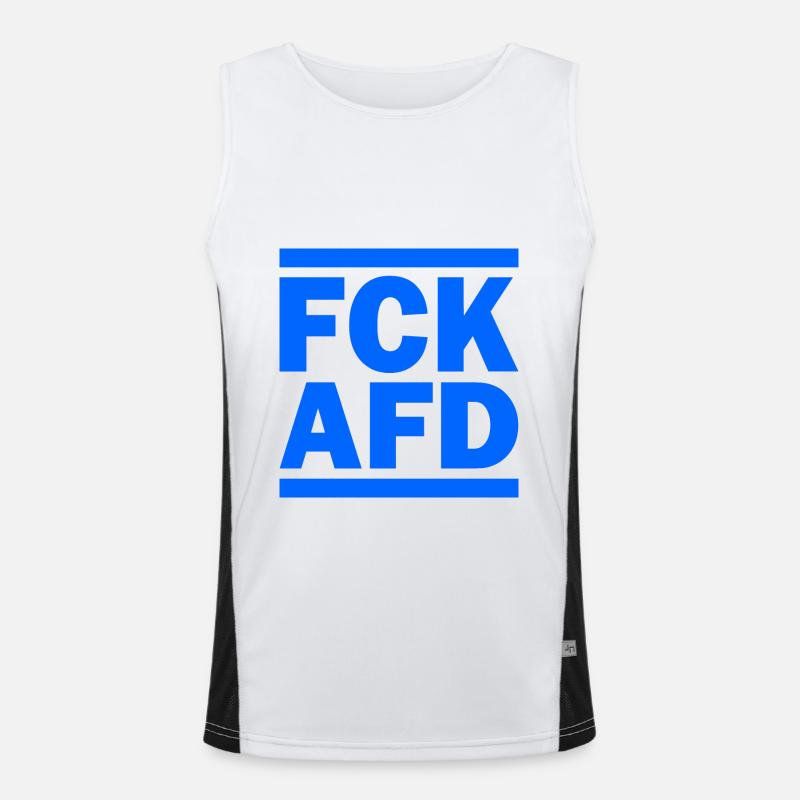Fck afd Funktionelles Kontrast-Tank Top für Männer 