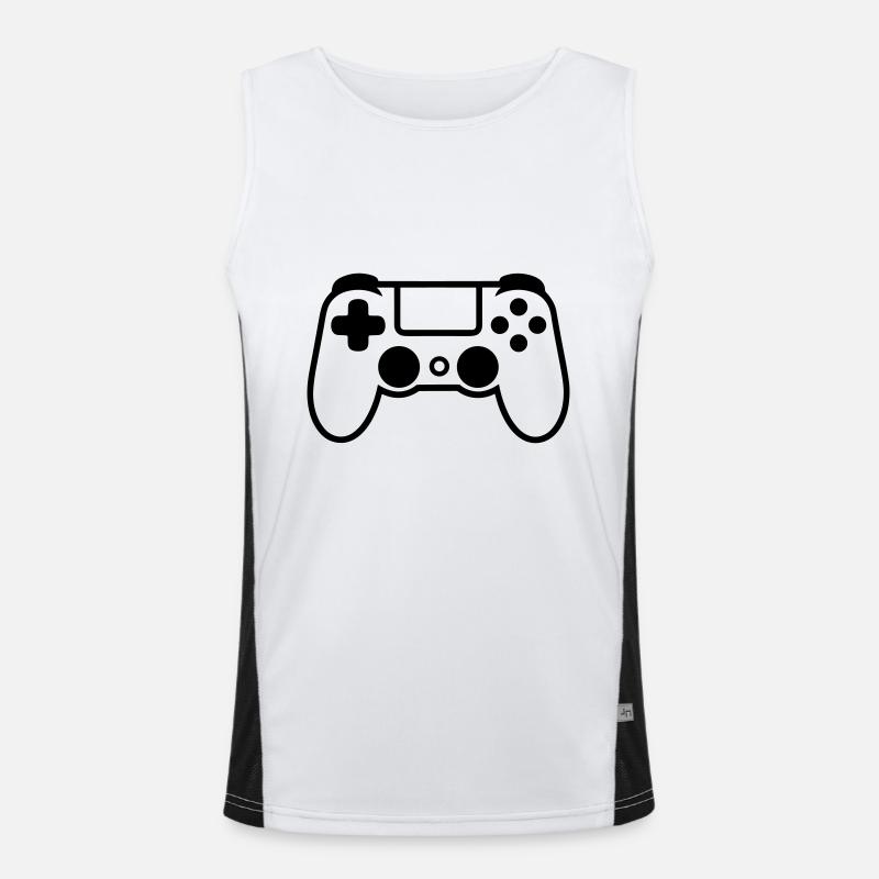 Videospiel-Controller Funktionelles Kontrast-Tank Top für Männer 
