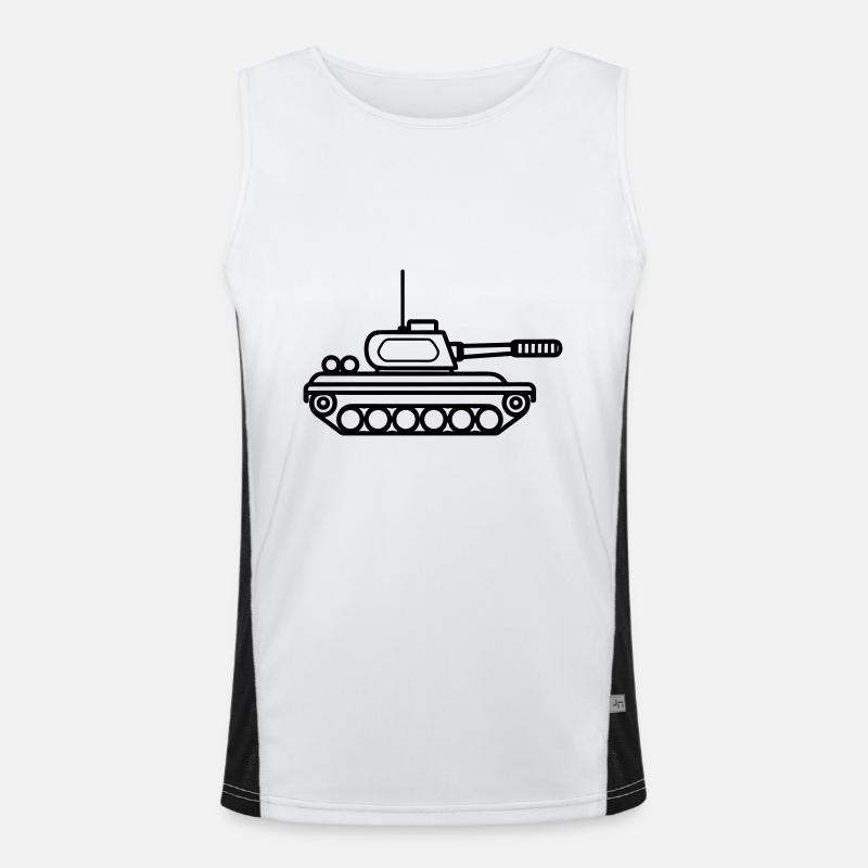 Panzer Funktionelles Kontrast-Tank Top für Männer 